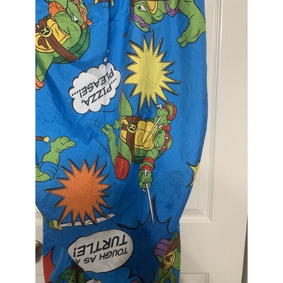 Teenage Mutant Ninja Turtles Blue Twin Fitted Sheet Only 2015 Nickelodeon - Picture 4 of 7